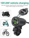 Car Charger Socket Dual USB Motorcycle Charger Fast Charge QC3.0 Multiprotection