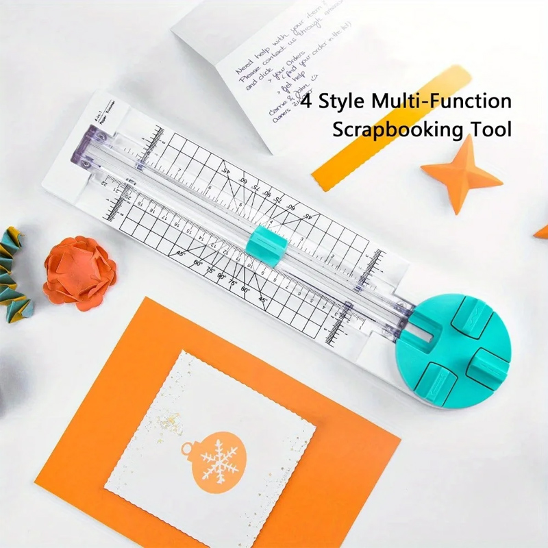 Fromthenon Multi-function Cutter Paper Knife Creasing Knife Handmade Making 4-in-1 Cutting Tool Stationery Supplies