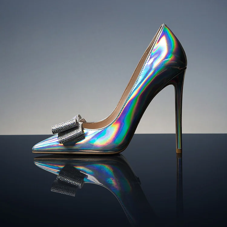 Pointed Toe Stiletto Heel Pumps Gradient Shoes Women's Evening Heels |FSJ Shoes