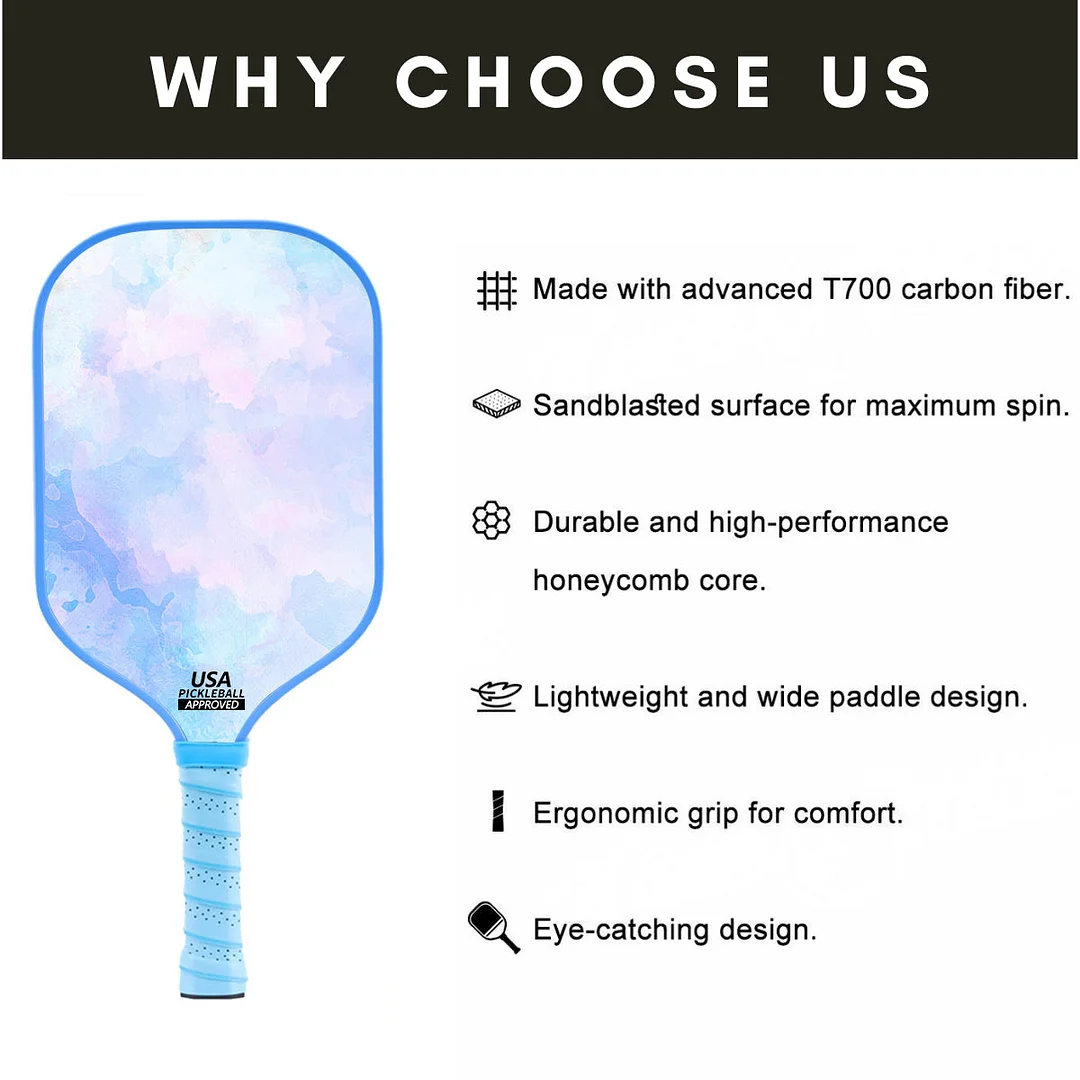 Original Paddle (16mm) T700 Sandblasted Carbon Fiber-Luminous Layers Paddle