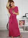 Flexible Neck Designed Bandage Maxi Dress