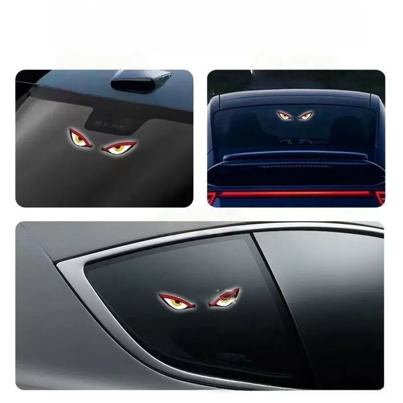 Car emoji devil eye LED headlights