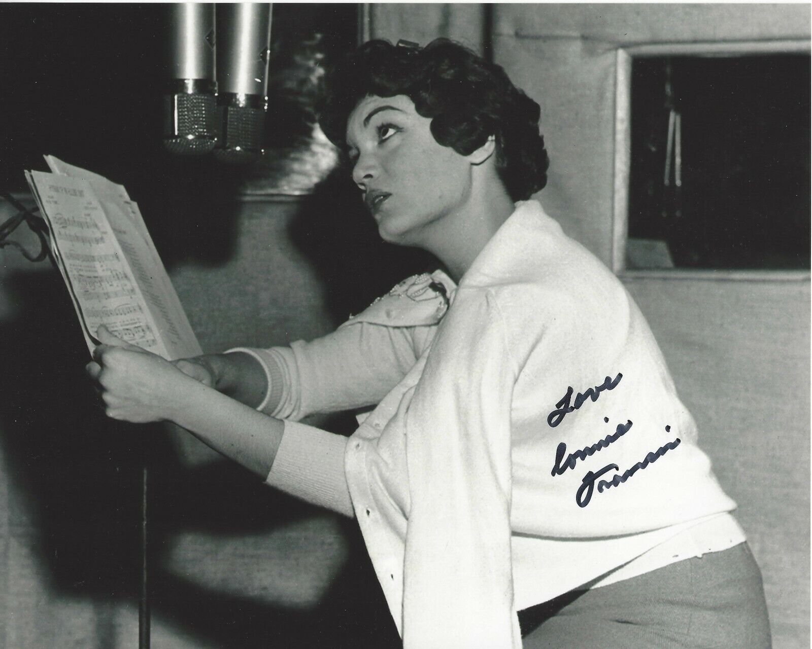 POP SINGER CONNIE FRANCIS HAND SIGNED 8x10 Photo Poster painting C w/COA WHO'S SORRY NOW ALBUM