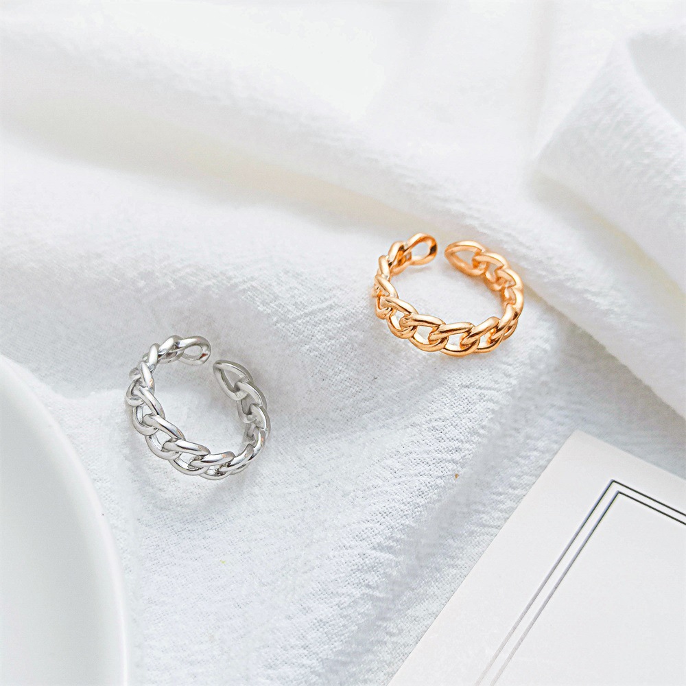 Chain gold plated ring