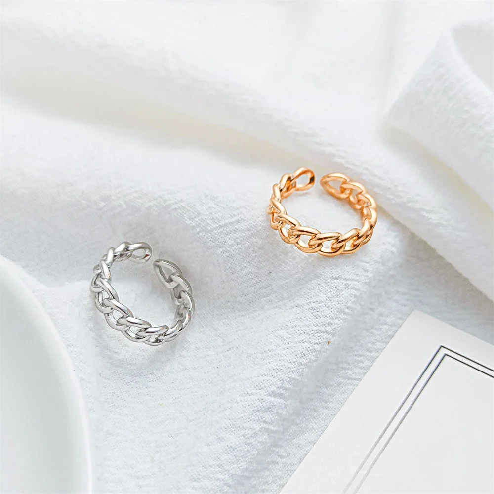 Chain gold plated ring