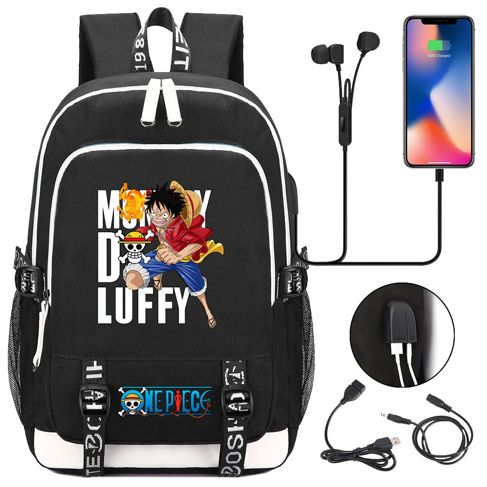 Buzzdaisy Premium One Piece Backpack with USB Charging Port and Laptop Protection - Multi-Pocket for Large Capacity Storage