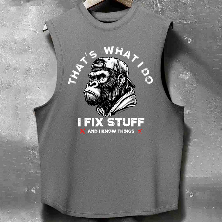 Personalized "Who Left The Bag Of Idiots Open?" Men's washed Tank