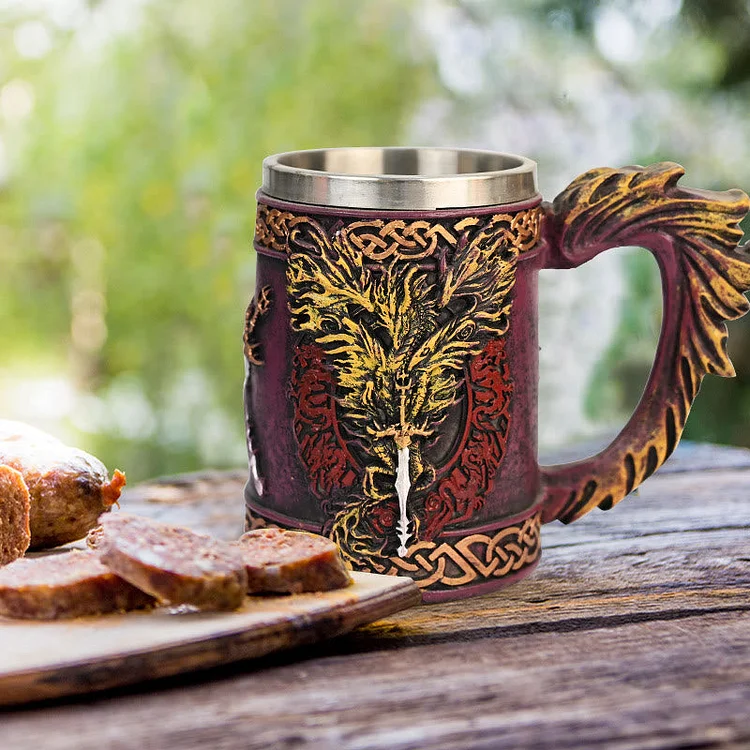 Coutureaura Dragon Flame Blade Mug