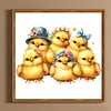 >SALE<5D DIY Full Round Drill Diamond Painting Easter Chick Bunny Home Decor 30x30cm