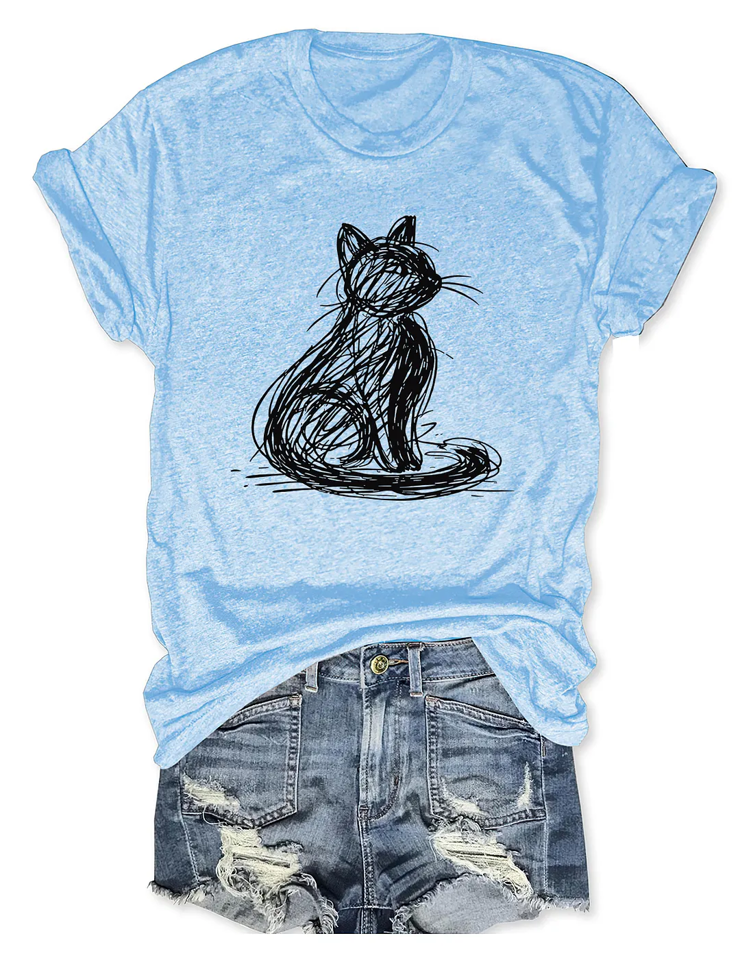 Abstract Cat T-shirt