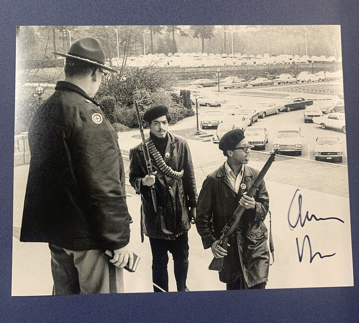 AARON DIXON HAND SIGNED 8x10 Photo Poster painting AUTOGRAPHED BLACK PANTHER PARTY COA