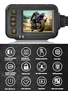Motorcycle DVR HD 1080P Front Rear View Dash Cam IP65 Waterproof Parking Monitor