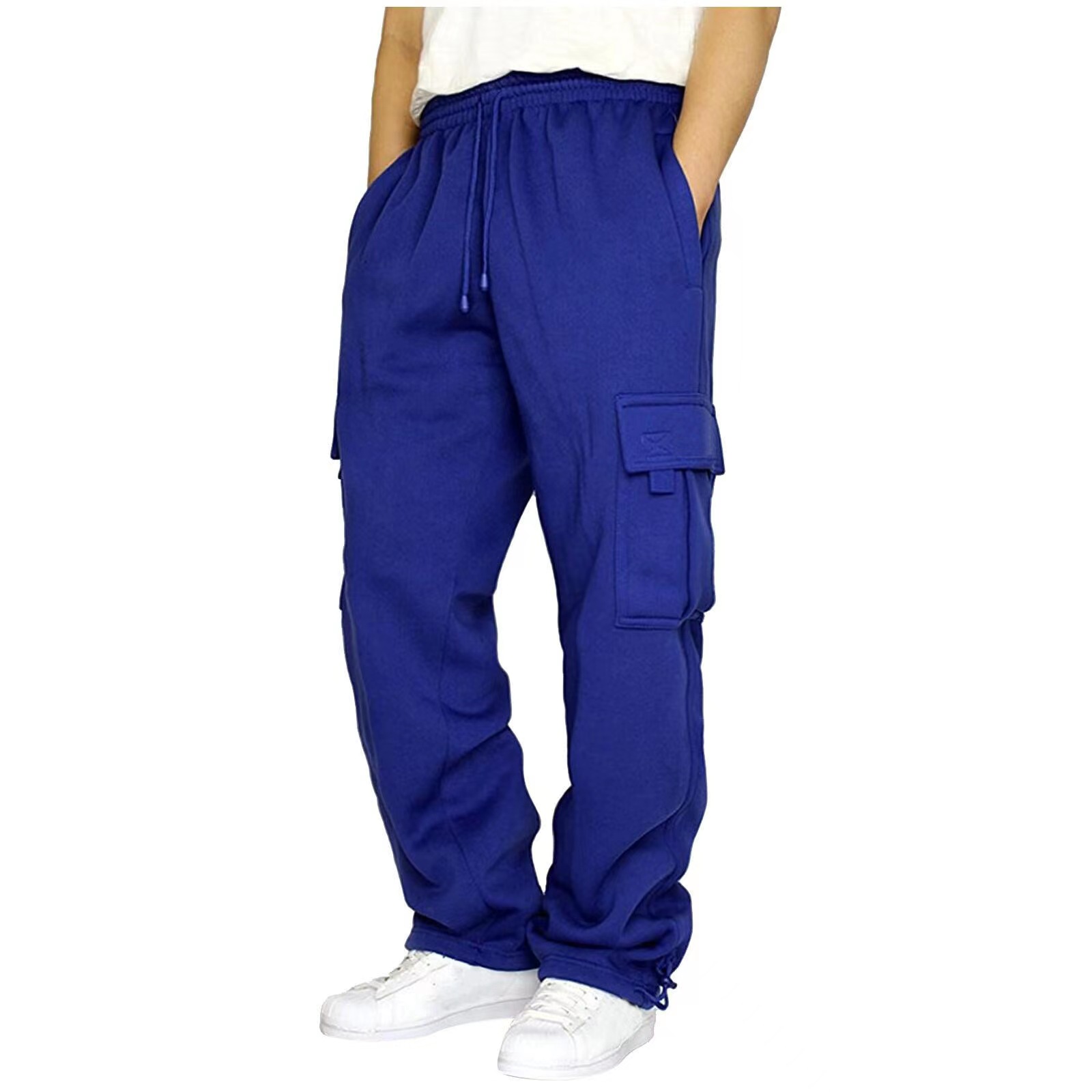 Hiking Pants Jogging Hiking Sweatpants for Men Casual Loose Sport Pants Hip Hop Streetwear Trousers Male Breathable Multi-pockets Trackpant