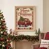 Truck Xmas DIY 11CT 3 Strand Stamped Cross Stitch Kit for Adults 40x50cm tapestrymarket