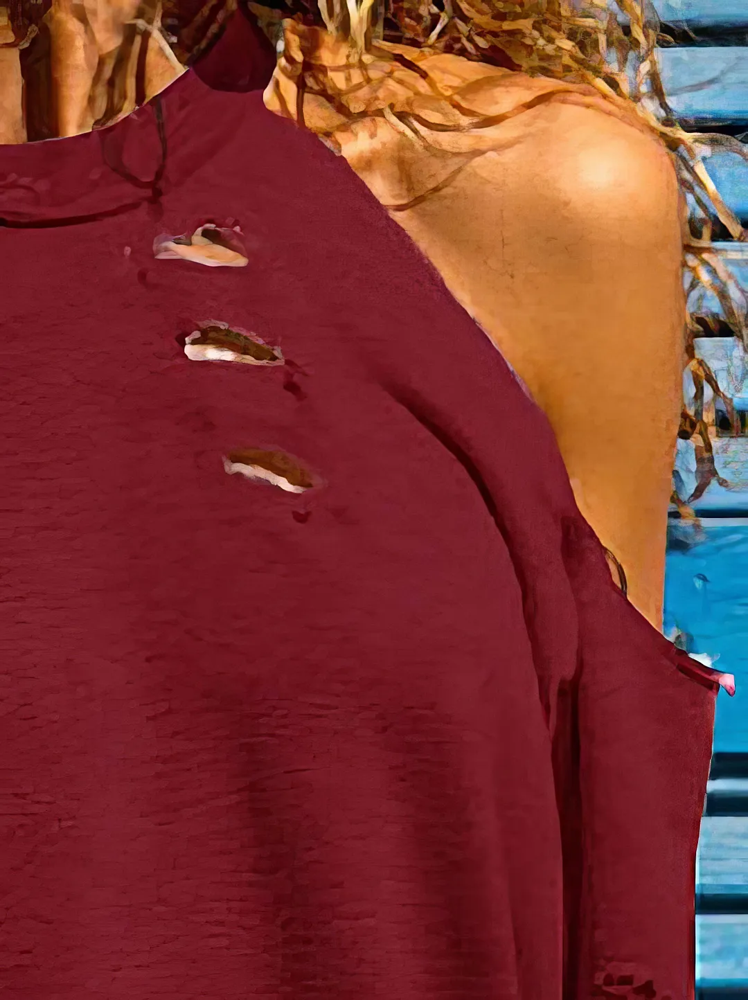 Stylish and Edgy Cold Shoulder Top