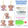 5Pcs DIY Yak Double Sided Special Shaped Diamond Painting Keychains