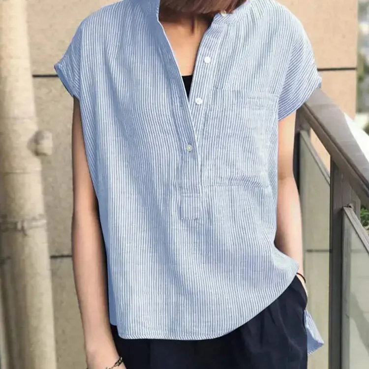 Retro Loose Casual Short Sleeved Shirt