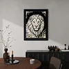 Diamond Painting-DIY Special Shaped Drill Pearl Painting Lion(30x40cm)
