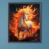 Diamond Painting-DIY Full Round Dril Fire Horse(40*50CM)