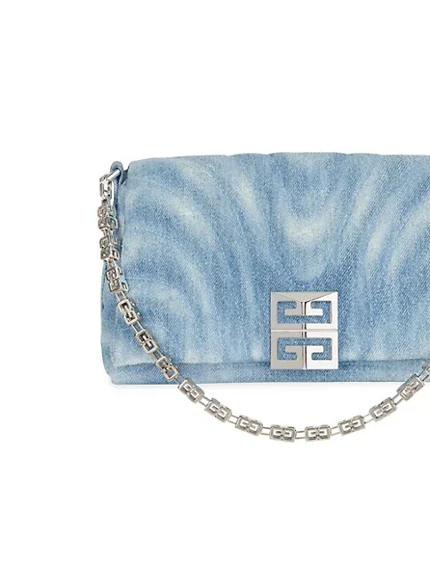 Givenchy Small 4G Denim Shoulder Bag