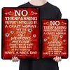 No Trespassing - Vintage Metal Signs(12*16Inch) - Warning