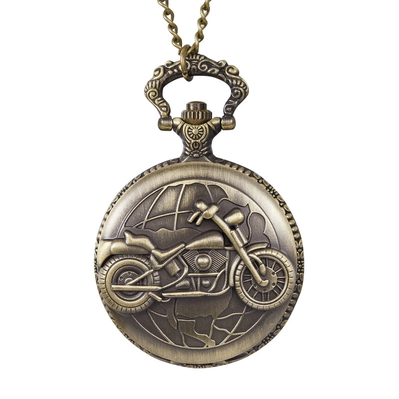 Vintage Style Guitar Bicycle Key Quartz Pocket Watch Women’s Watches