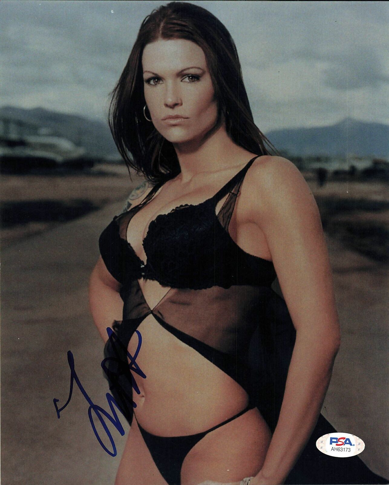 Lita Amy Dumas signed 8x10 Photo Poster painting PSA/DNA COA WWE Autographed Wrestling Sexy