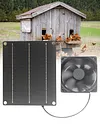 6V 6W Solar Exhaust Fan Waterproof Mini Ventilator Solar Panel Powered Fan