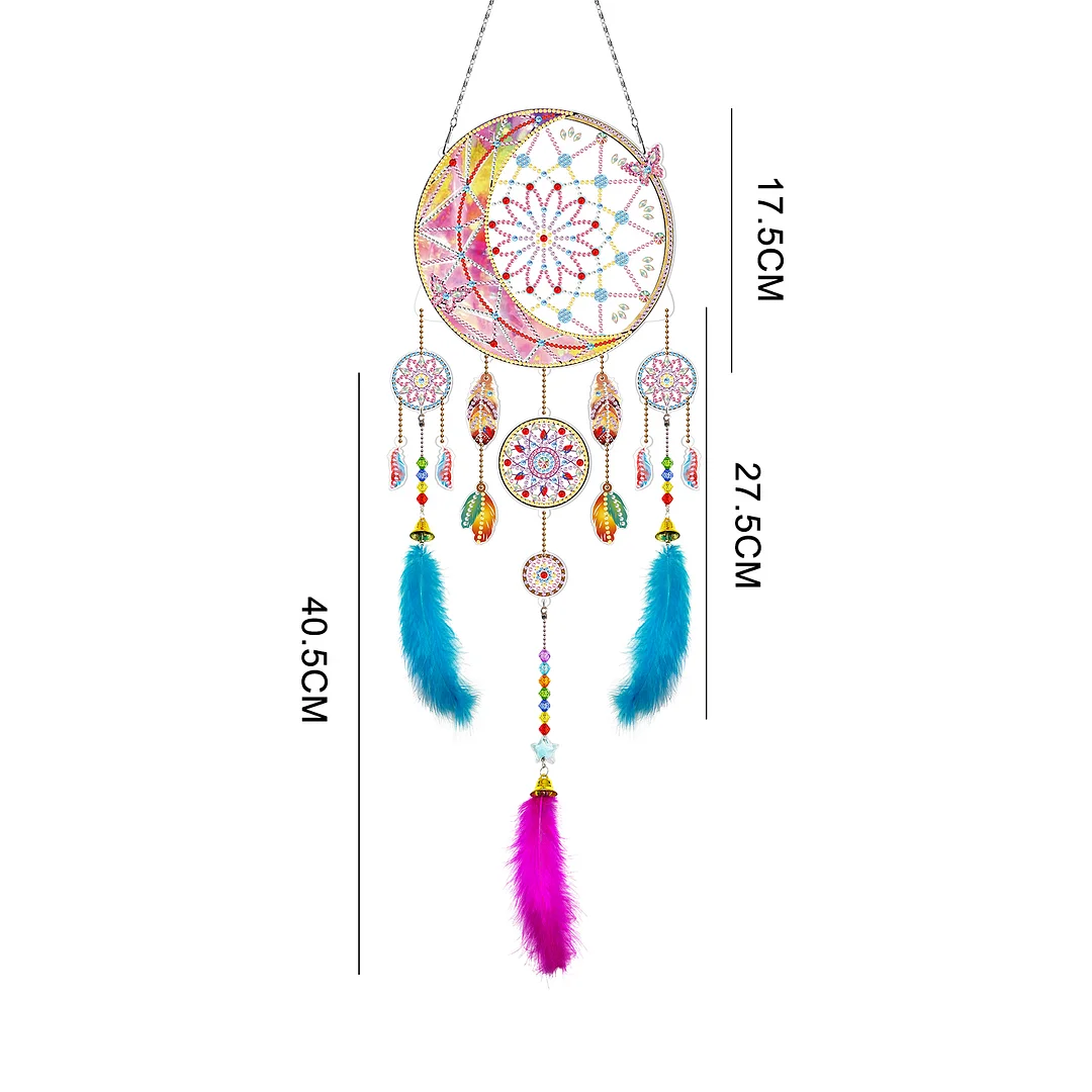 DIY Diamond Painting Dream Catcher Wind Chime