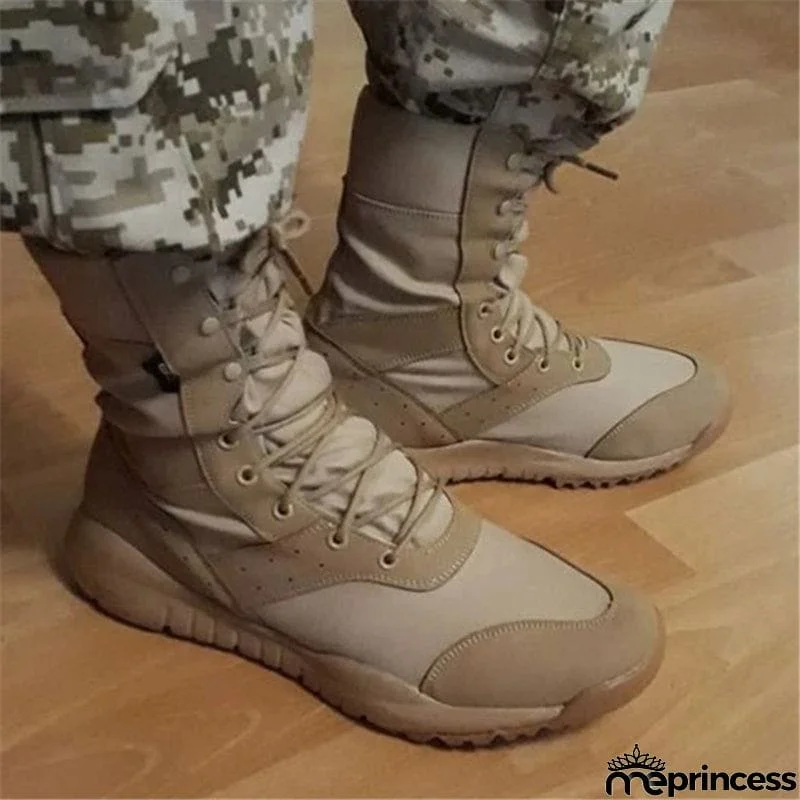 New Casual Lightweight Outdoor Climbing Shoes Training Army Boots