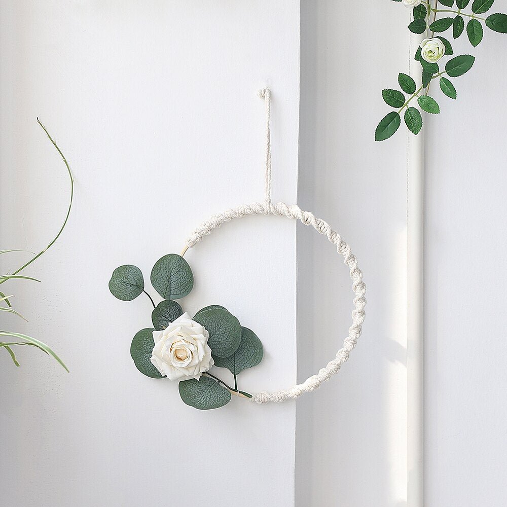 Artificial Flowers Spring Wreath Wall Hanging Wedding Home Decor Christmas Decorations Door Wreaths And Garlands Nursery Gift