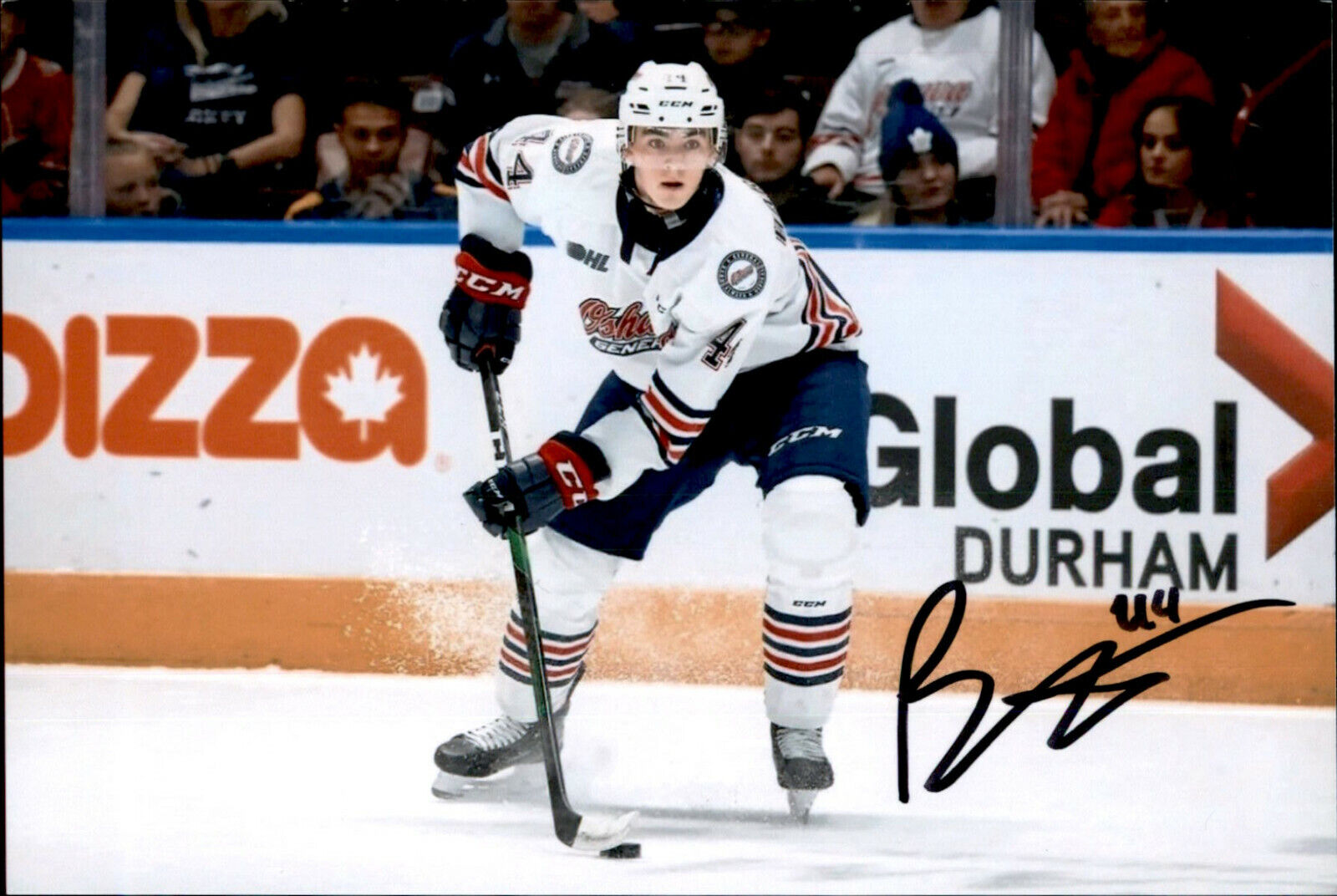 Brett Harrison SIGNED autographed 4x6 Photo Poster painting OSHAWA GENERALS / BOSTON BRUINS #3