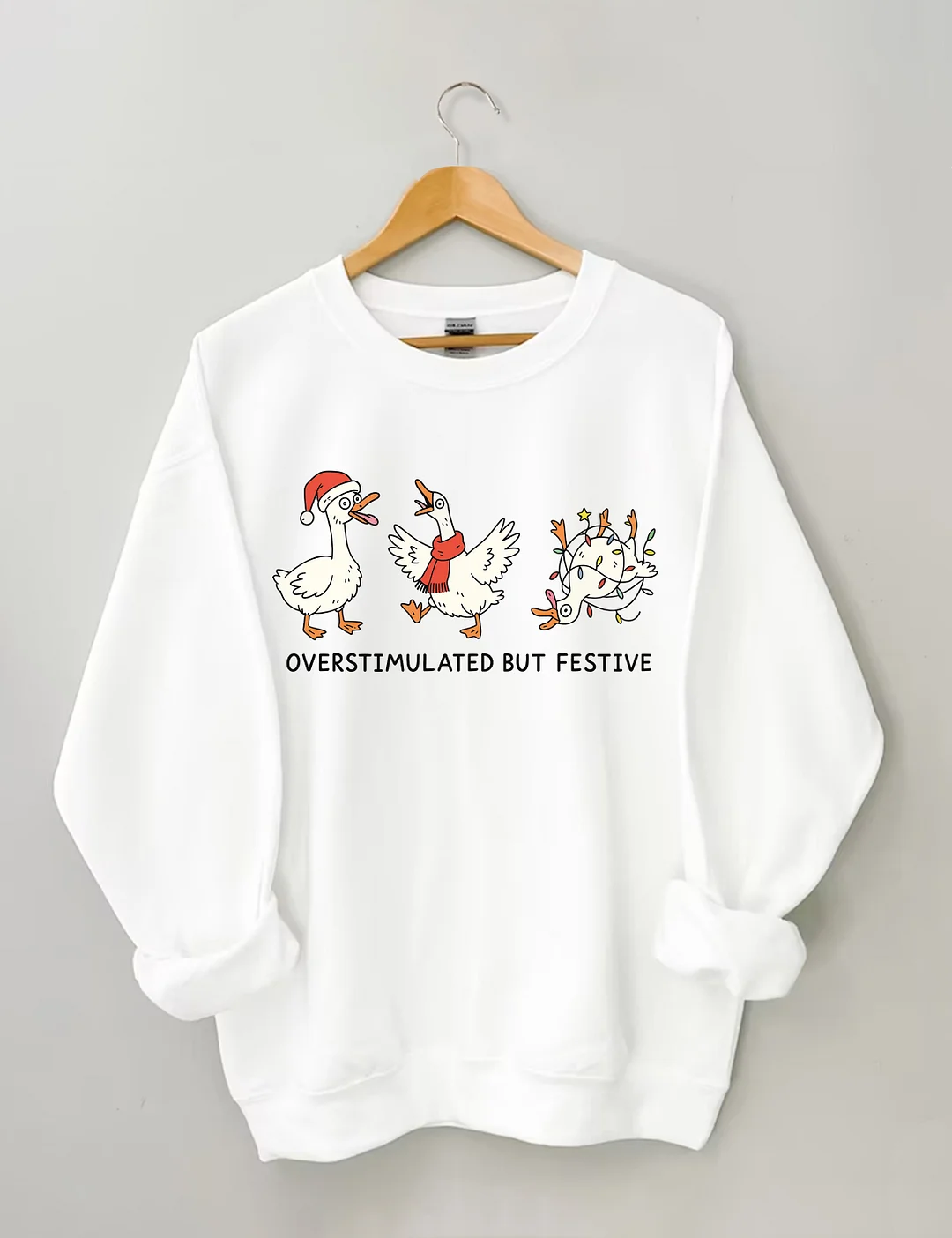 Overstimulated But Festive Sweatshirt