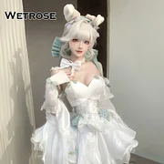 [Wetrose] Lynette Angel's Courtyard SR Cosplay Costume White Ballet Dress Wig Full Set