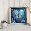 Heart-Shaped-11CT Stamped Cross Stitch 55*55cm