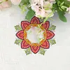 2pcs/set DIY Flowers Hanging Mirror Diamond Art Wall Door Decoration Kit