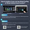 Wireless CarPlay & Android Auto Adapter Plug & Play 3 in 1 Mirror Link Adapter