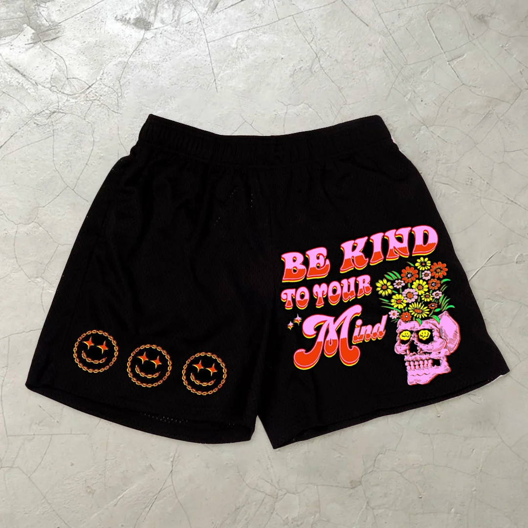 Personalized casual print sports shorts