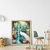 Diamond Painting -DIY Round Drill White Peacock