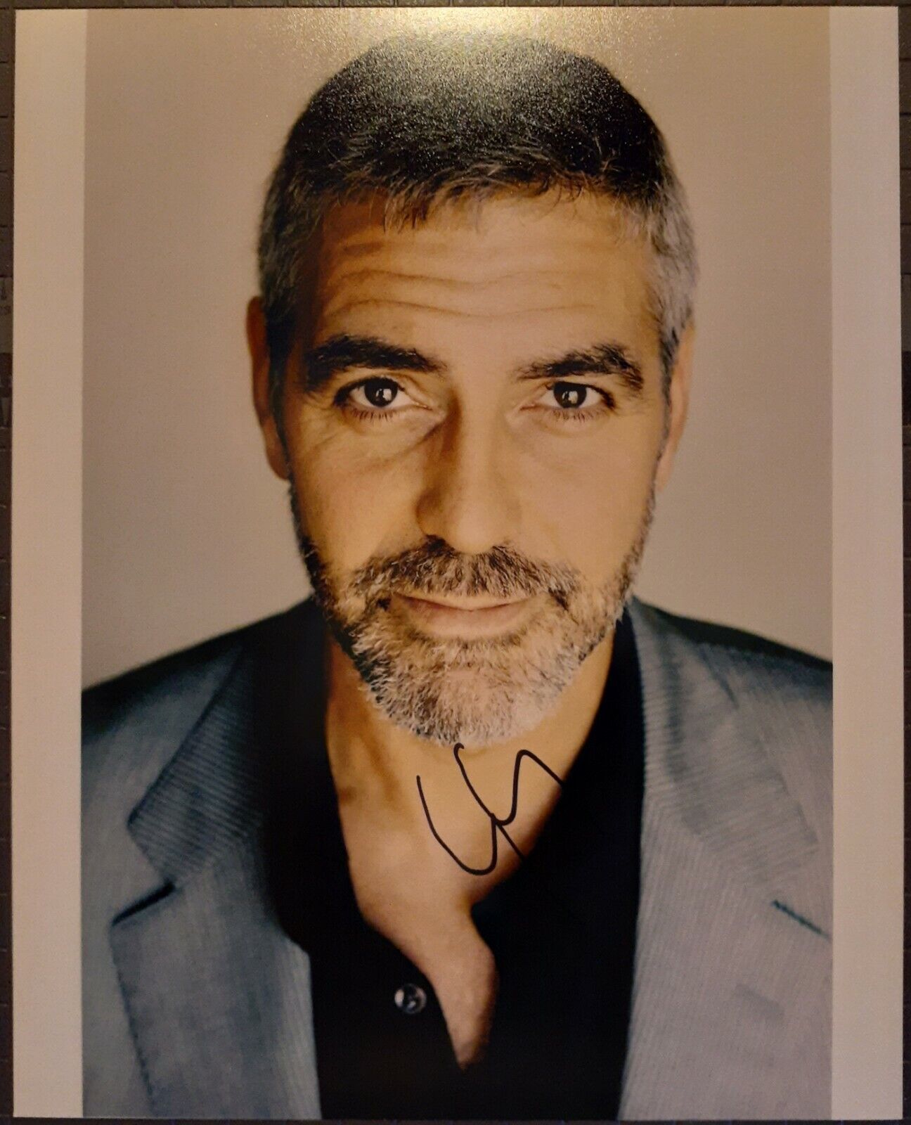 George Clooney signed 8x10