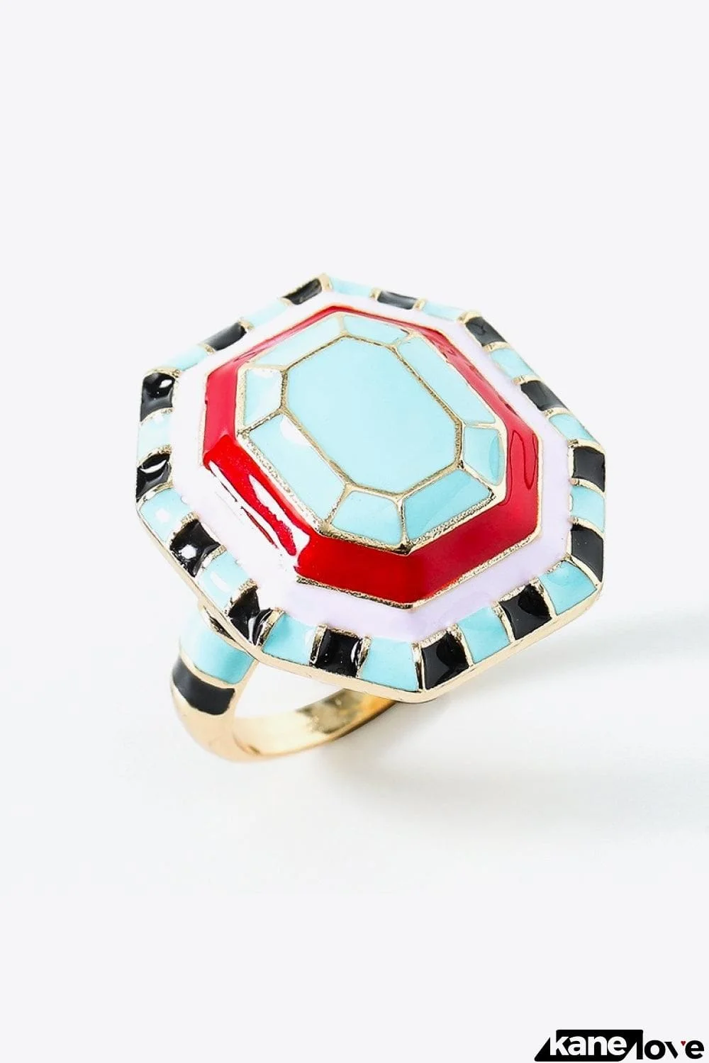 18K Gold Plated Multicolored Ring