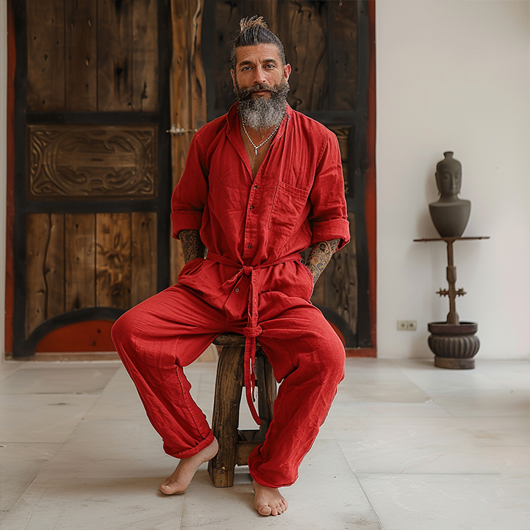 Linen Casual Jumpsuit-inspireuse