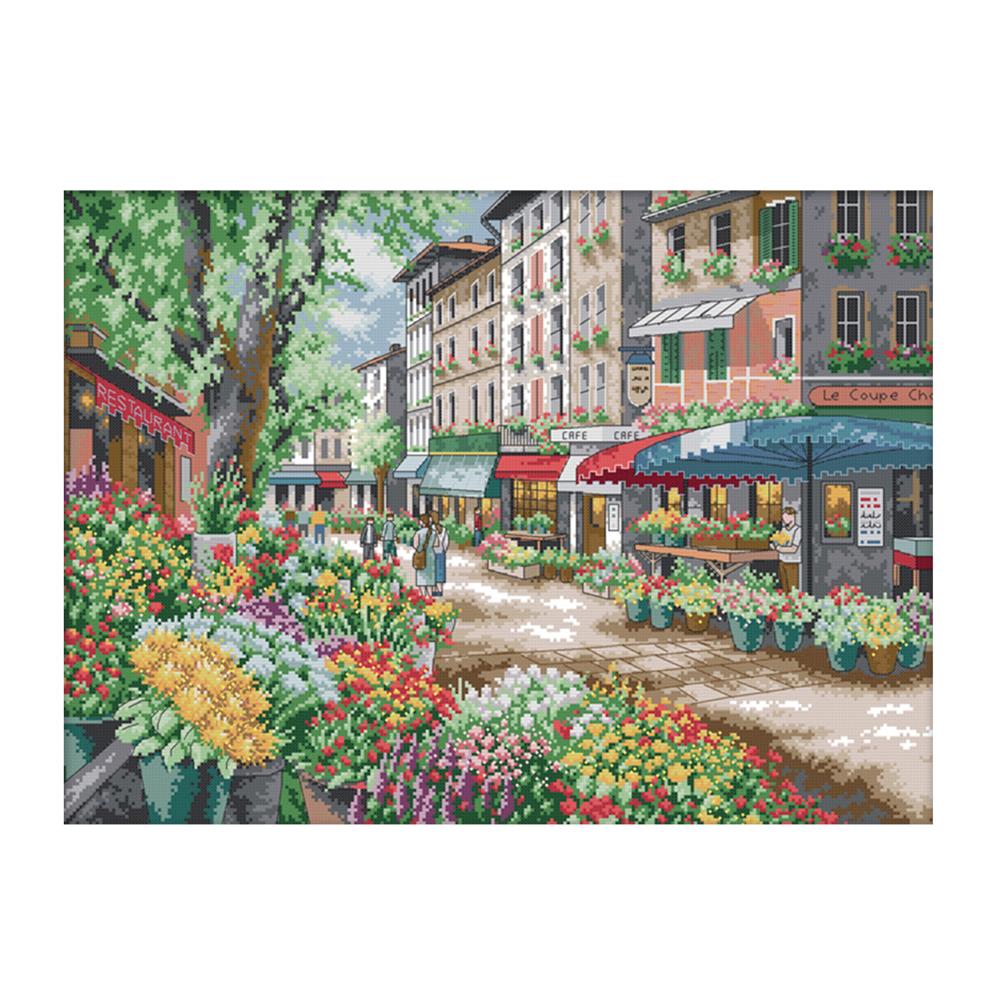 

Landscape - 14CT Stamped Cross Stitch - 57x44cm, 501 Original
