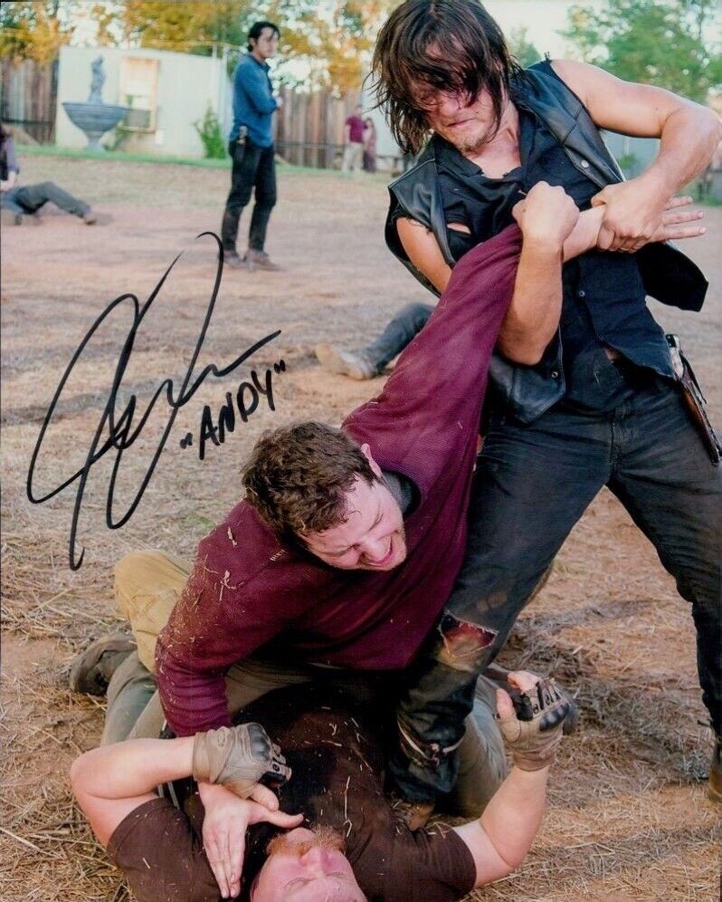 The Walking Dead 8x10 scene Photo Poster painting signed by actor Jeremy Palko