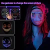 LED Luminous Mask DIY Editing Graffiti Cyberpunk Mask Helmet Electronic Screen Bluetooth Gesture Sensing Face Changing