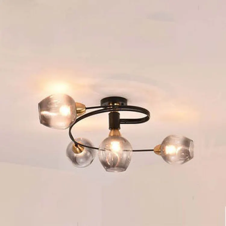 Valentina Flush Mount Ceiling Light Glass Dining Room