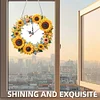 DIY Sunflowers Diamond Clock Art Pendant Home Wall Decoration Crafts