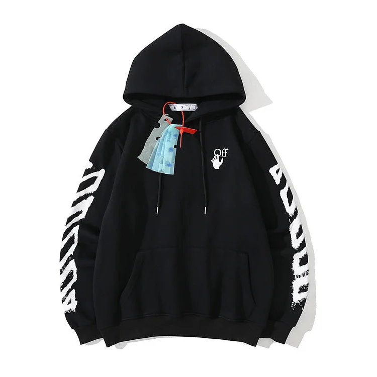 Off White Hoodie Plus Size Casual Fashion Retro Men's Pullover Hoody Hoodie Owt