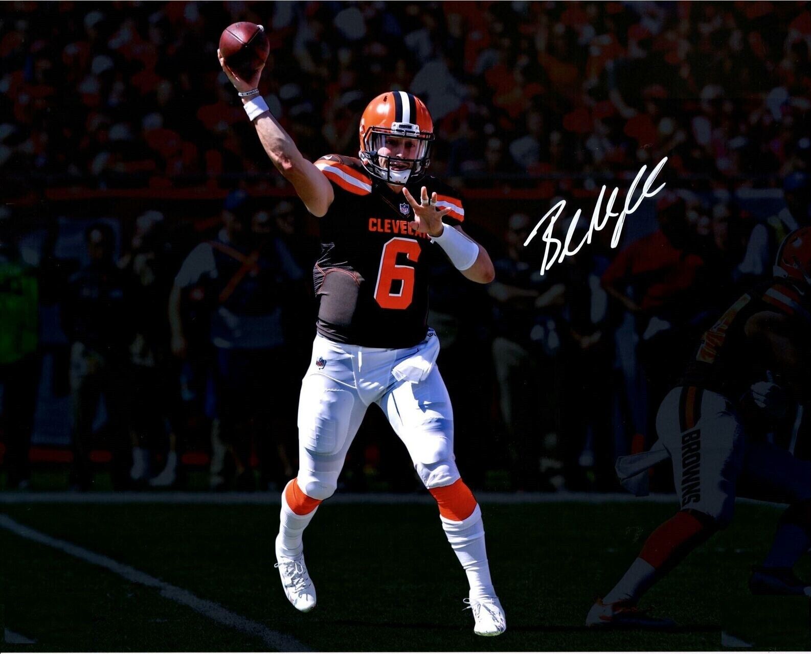 Baker Mayfield Autographed Signed 8x10 Photo Poster painting ( Browns ) REPRINT ,