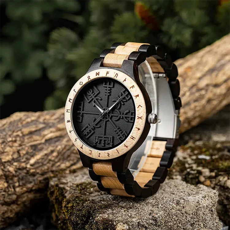 Coutureaura Vegvisir Wooden Watch